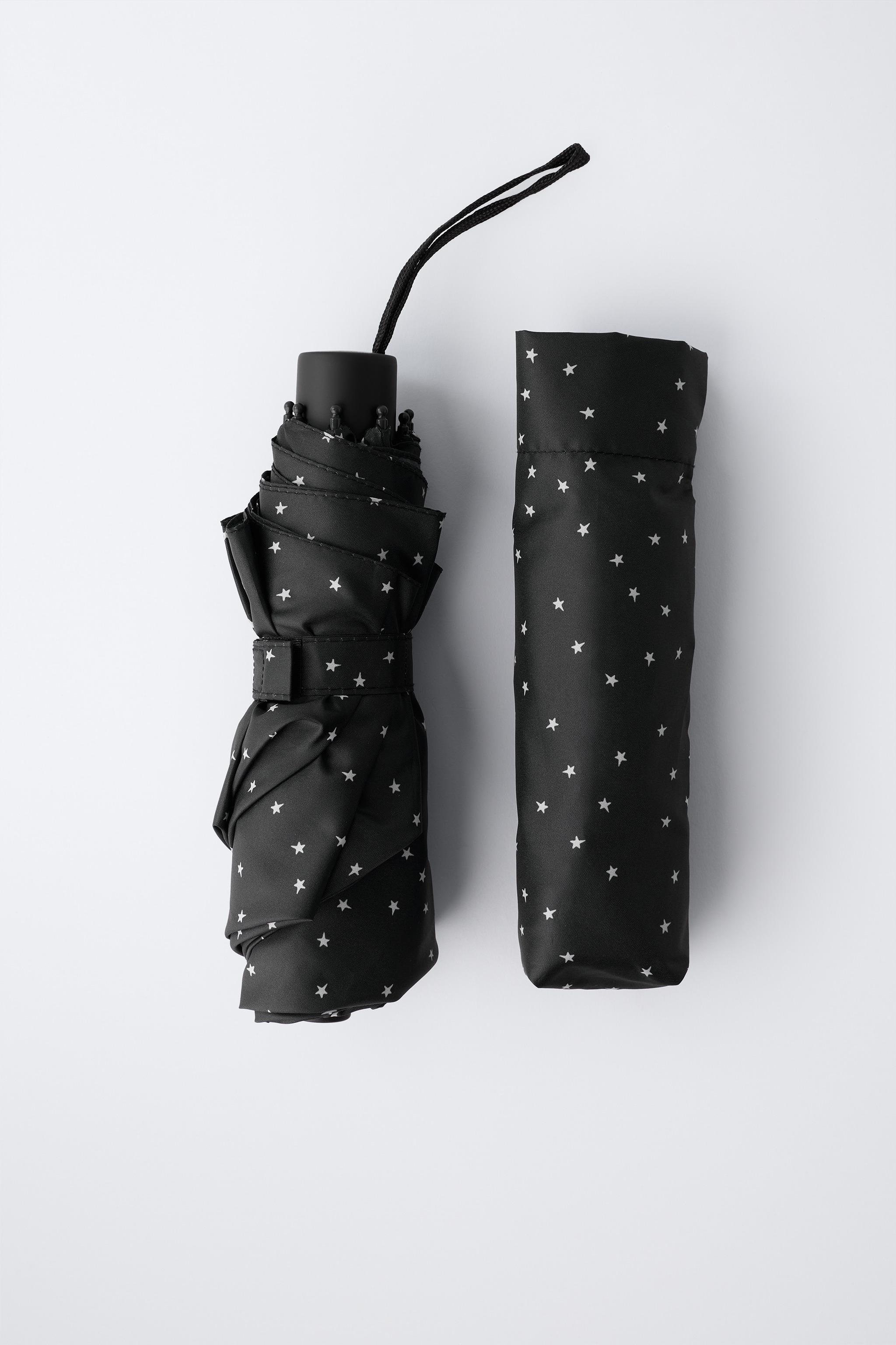 FOLDABLE STAR PRINT UMBRELLA